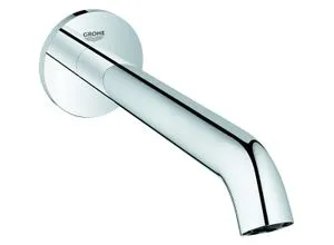 GROHE Essence Wanneneinlauf, chrom - Armaturen mit GROHE Long-Life Shine Oberfläche, wandmontierbar und mit Mousseur für gleichmäßigen Wasserfluss, ideal für moderne Badezimmer.