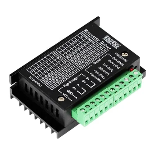 Schrittmotortreiber für TB6600 Nema17/23/34,4A 9-42V 32 Segmente | Geeignet 42/57/86 Typ 2/4 Phasen Schrittmotor, Schrittmotor Treiber für 3D Drucker/CNC