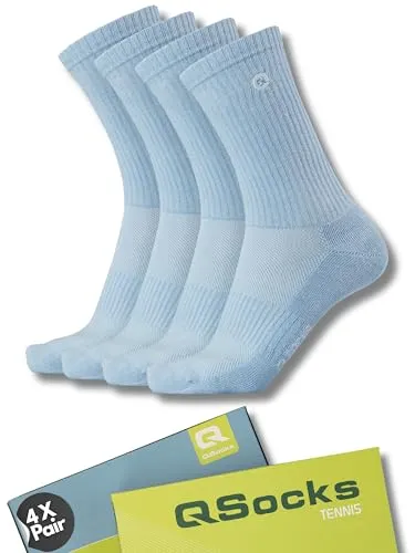 Crew Sportsocken Unisex 100% Baumwolle mit Komfortsohle – 4 Paar für Sport & Alltag