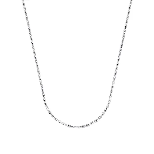 Amor Collier 925 Sterling Silber Unisex Damen Herren Halsschmuck, 50 cm, Silber, Kommt in Schmuck Geschenk Box, 2017492