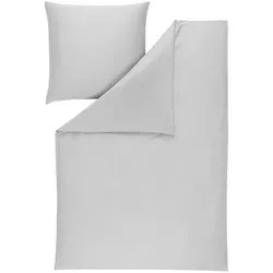 Estella Bettwäsche Valetta, Mako-Satin, silberfarben in silber von ESTELLA