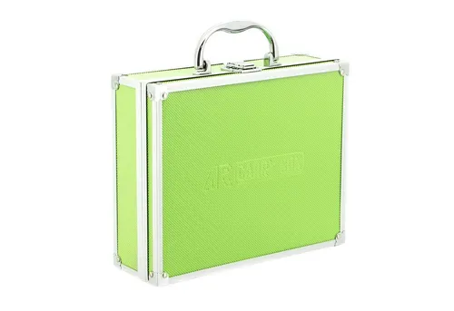 ECI Tools Aluminium Werkzeugkoffer Grün 560021 - Kompakter Aluminium Werkzeugkoffer mit individuell anpassbarer Schaumstoffeinlage für optimalen Schutz. Ideal für Werkzeug, Messinstrumente und mehr. Robuste Bauweise mit verstärkten Kanten.