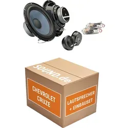 Gladen Alpha165G2 Einbaupaket für Chevrolet Cruze J300 - Komplettset für den Lautsprechereinbau im Chevrolet Cruze (2008-2016). Enthält 2x Tief-Mitteltöner, 2x Hochtöner und Zubehör für eine einfache Installation.