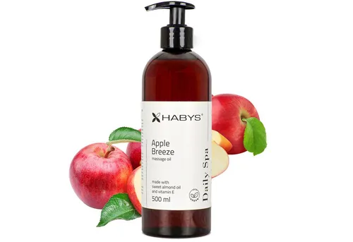 Habys Massageöl Massageöl Daily Spa Apple Breeze Apfelduft, Mandelöl, Vit. E 500 ml