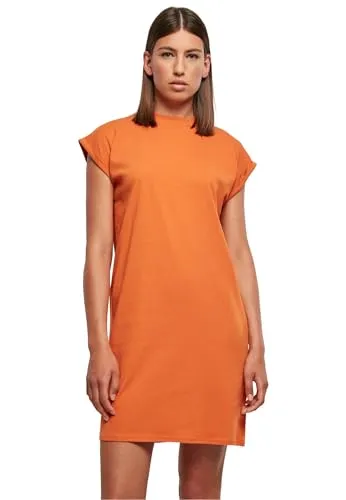 URBAN CLASSICS Damen Turtle Extended Shoulder Dress in orange von Urban Classics
