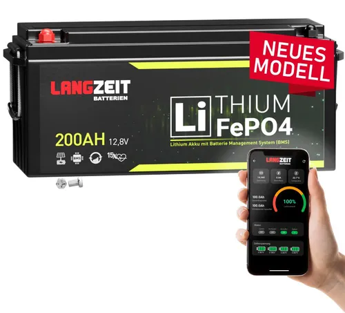 LiFePO4 200Ah 12V Lithium Batterie für Wohnmobile