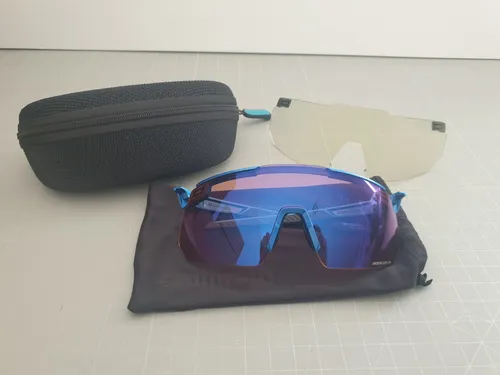 Shimano S-Phyre CE-SPHR2-OR Brille - Sportbrille für Radsport, mit ridescape offroad Gläsern für optimale Sicht und Metallic Blue Rahmen für ein stylisches Design.