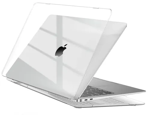 EooCoo Hülle Kompatibel für M1 MacBook Air 13 Zoll Retina A2337 A2179 A1932, 2021-2018 Freisetzung Ultradünne Glatt Hartschale Schutzhülle Case Cover, Kristall Klar