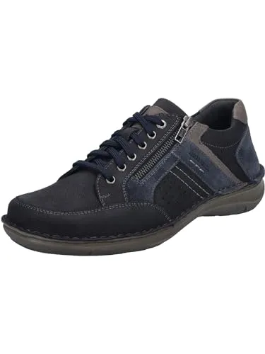 Josef Seibel New Anvers 87 dunkel-blau - Halbschuhe aus hochwertigem Leder mit herausnehmbarer Innensohle und extra weitem Schnitt für optimalen Komfort. Ideal für kräftige Füße und Freizeitaktivitäten.