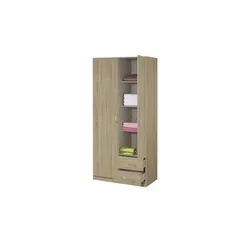 Kleiderschrank Case ¦ holzfarben ¦ Maße (cm): B: 91 H: 197 T: 54.0