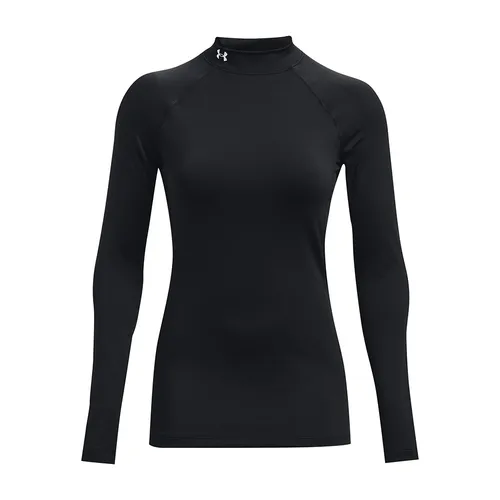Under Armour® Longsleeve CG Authentics Mockneck schwarz XL - Sportliches Shirt aus 87% Polyester und 13% Elasthan, ideal für Tennis und andere Aktivitäten, in Größe XL und stylischem Schwarz.