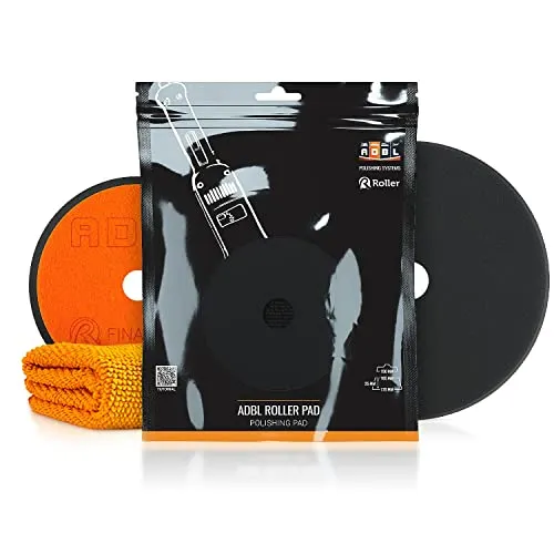 ADBL Roller Pad-DA Finish Polierpad - Polierschwamm für Ø150mm Stützteller - Profi Polierpad mit Klettverschluss - Polierschwamm, Auto Polieren, Schwamm Polierteller