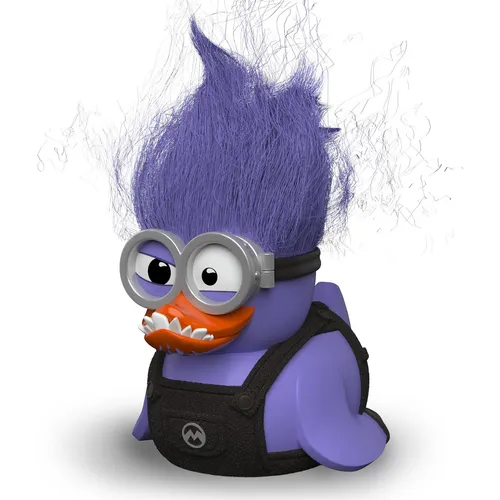 Minions: Purple Minion - Cosplay Figur - Spielfiguren, offiziell lizenziert und Teil der TUBBZ-Serie, bringt den bösen Minion als niedliche Gummikosplay-Ente in einer Sammlerbadewanne.