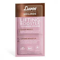 Luvos 2-Phasen Maske mit Lifting-Booster - Arzneimittel zur intensiven Hautpflege, die müde und trockene Haut sofort strafft und regeneriert dank innovativer 2-Kammer-Technologie.