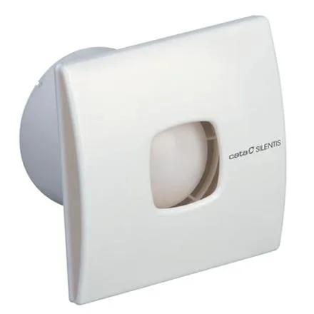 SILENTIS 12 Abluftventilator für das Bad - Leise & Effizient - Haushaltsgroßgeräte: Der geräuscharme Abluftventilator mit 190 m³/h Luftstrom und schraubenloser Front für einfache Reinigung sorgt für frische Luft und entfernt Feuchtigkeit im Bad.