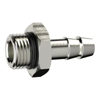 Riegler Einschraubschlauchtülle, O-Ring, G 1/8, Schlauch LW 6, MS vern.