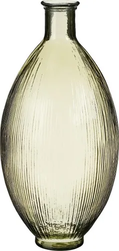 Mica Flaschenvase Firenza aus recyceltem Glas – stilvolle Dekoration in hellbraun - Diese elegante Flaschenvase in hellbraun aus recyceltem Glas ist ein echter Blickfang. Mit einem Durchmesser von 29 cm und einer Höhe von 59 cm eignet sie sich perfekt für Ihre Blumenarrangements.