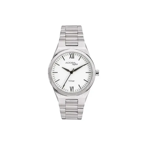 ADORA AS4662 Damen Uhr Edelstahl Quarz mit Saphirglas - Hochwertige Armbanduhr aus Edelstahl mit 10 Bar wasserdichtem Saphirglas, ideal für stilbewusste Frauen, die Qualität und Funktionalität schätzen.