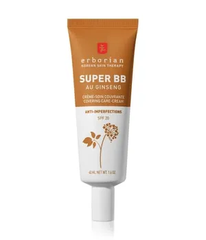 Erborian Super BB Au Ginseng Large BB Cream 40 ml Caramel - BB Cream für strahlende Haut mit Ginseng-Extrakt, bietet hohe Deckkraft und pflegt gleichzeitig, für ein natürliches Finish ohne Maskeneffekt.