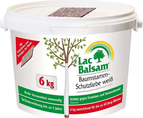 Etisso Lac Balsam Baumstamm Schutzfarbe weiß 6 kg in weiß von LacBalsam Wundverschluss
