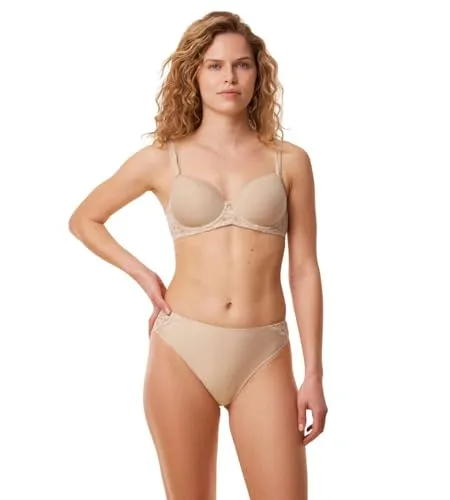 Triumph Damen Amourette WP Bra, Skin, 75B - Funktionsunterwäsche: Leichter Spacer-BH mit atmungsaktiven Cups, Spitzen-Trägern und tiefem Rückenausschnitt für optimalen Komfort und eine perfekte Passform.