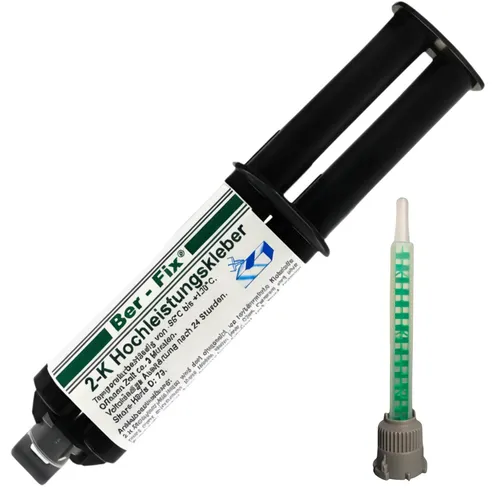 Ber-Fix 2K-Hochleistungs-Kleber 25g - 30 min - Perfekt für Kunststoff und Metall