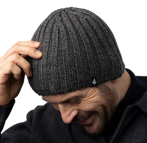 Heat Holders Männer Herren Thermomütze dunkelgrau-braun Mütze Thermo Winter
