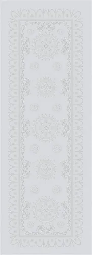 Garnier-Thiebaut Tischläufer Eloise Diamant 54x180 cm - Eleganter Tischläufer aus 100% Baumwolle, ideal für festliche Anlässe. Mit jacquard-gewebtem Muster und fleckabweisender Oberfläche für stilvolle Tischdekoration.