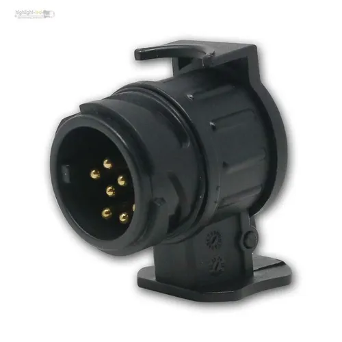 Kfz Anhänger Adapter, 13-polig (Fahrzeug) auf 7-polig (Anhänger) Pkw Kupplung