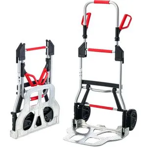 RuXXac Jumbo 2239-61V3 Faltbare Sackkarre - Sackkarren für schwere Lasten mit 250 kg Tragfähigkeit, platzsparend klappbar und ideal für den industriellen Einsatz. Ausgestattet mit Handschutz für mehr Sicherheit.