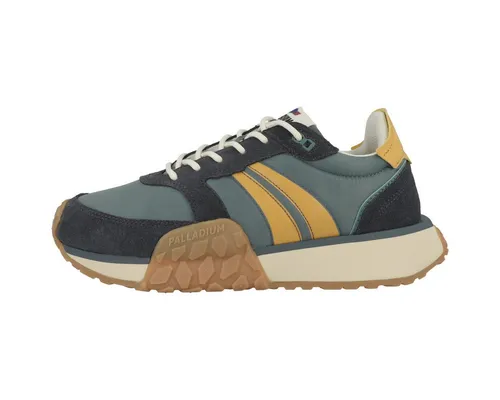 Palladium Troop Runner Flame Unisex Sneakers in Blau, Größe 43 EU - Luftige Freizeitschuhe mit verstärkter Ferse und gepolsterter Innensohle für hohen Tragekomfort. Ideal für lässige Outfits und den täglichen Gebrauch.