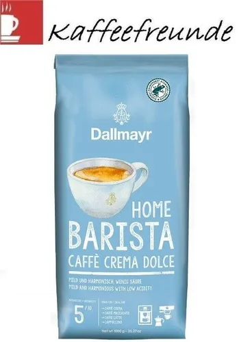 Dallmayr Home Barista Caffè Crema Dolce Kaffeebohnen, mild, 1,0 kg
