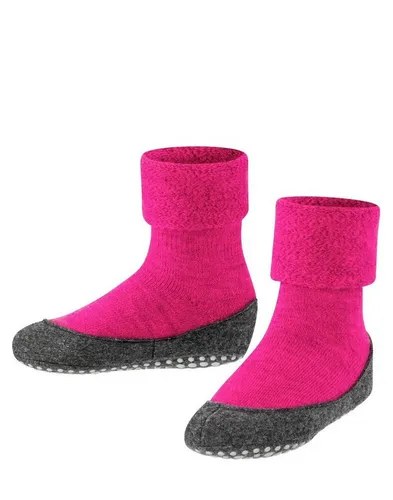 Falke Hausschuhe Cosyshoe Minis - Pink, Größe 21-22 - Bequeme Hausschuhe aus wärmender Merinowolle mit weichem Plüschfutter für höchsten Tragekomfort. Rutschhemmende Sohle und waschmaschinenfest - ideal für den täglichen Gebrauch.