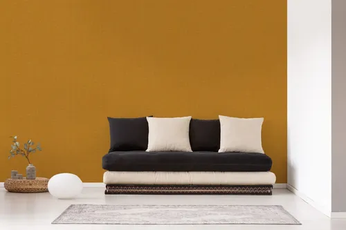 Vliestapete Nara AS Creation Struktur einfarbig Ockergelb 38745-5 (3,37€/1qm)