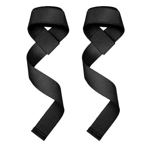 Galenecx Zughilfen Krafttraining, Gepolsterte Krafttraining Lifting Straps, Fitness Griffhilfen, Gym Zubehör für Frauen und Männer, für Gewichtheben, Bodybuilding, Xfit, Krafttrainings