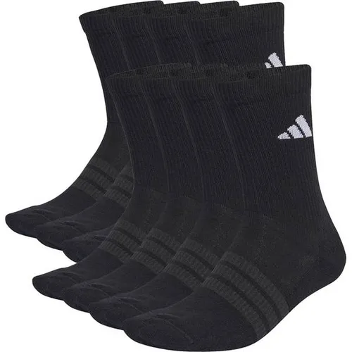 ADIDAS Kinder Socken ESSENTIALS CUSHIONED CREW 10PP - Die Essentials Cushioned Crew Socken 10PP bieten optimalen Komfort und Stil für jeden Tag. Mit ihrer Dämpfung und passgenauen Mischung aus Baumwolle und recycelten Materialien sind sie ideal für Freizeit und Sport.