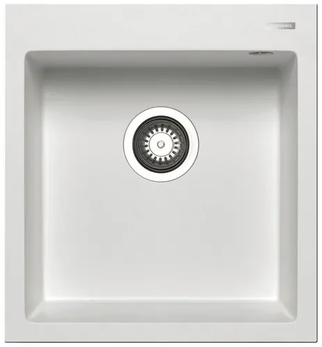 Pyramis Einbauspüle Pyragranite Istros 1B Snow 070043712 von Pyramis