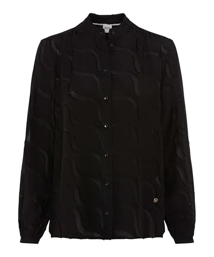 Brax Blusentop STYLE.VIVI M (38) - Elegantes Blusentop in CLEAN BLACK, aus 86% Viskose für hohen Tragekomfort, ideal für modische Anlässe oder den Alltag.
