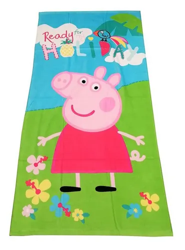 Jerry Fabrics Badetuch Peppa Pig Handtuch Badetuch Saunatuch Wutz 70x140 cm, Baumwolle, Frottee (1-St)