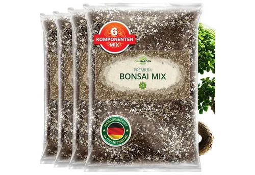 OraGarden Gartenbau-Substrat Bonsai Mix mit Wurmhumus - Blumenerde mit optimaler Wasserretention und Belüftung, ideal für die Bonsaikultur, sorgt für gesundes Wachstum und Pflege Ihrer Bonsai.