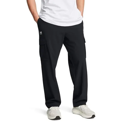 Under Armour Vibe Woven Cargo Pants - Schwarz/Weiß, Größe S - Modische Hosen für Männer, atmungsaktiv und wasserabweisend dank UA Storm-Technologie. Ideal für Sport und Freizeit, leicht verstaubar und mit 4-Wege-Stretch für optimale Bewegungsfreiheit.