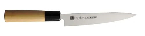 CHROMA Ausbeinmesser H-14 Haiku - Scharfes Filetiermesser - Ausbeinmesser für Fleisch und Fisch mit 15 cm Klinge, ideal für hauchdünne Schnitte. Lieferung in dekorativer Geschenkverpackung - ein perfektes Geschenk für Kochliebhaber!
