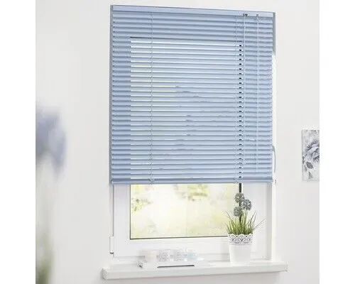 Alu-Jalousie Lichtblick blau 70x220 cm - Jalousien & Rollos – Blickdichte und verdunkelnde Aluminium-Jalousie in stilvollem Blau, ideal für jedes Zimmer, inklusive Arbeitszimmer und Kinderzimmer.