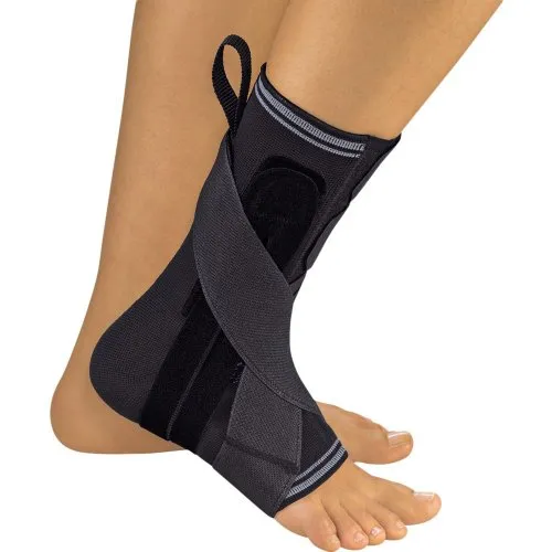 BORT Fußheberorthese Links - Größe medium kurz - Dynamische textile Fußheberorthese für optimale Hebelwirkung, einhändig anlegbar und ideal für mehr Bewegungsfreiheit im Alltag. Lieferung 1 Stück.