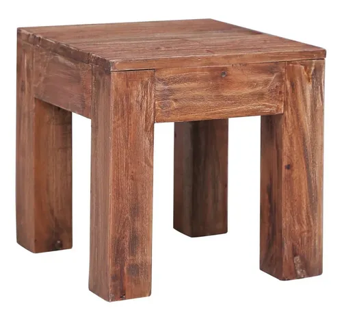 furnicato Couchtisch Handgefertigt aus Massivholz, 30 x 30 x 30 cm