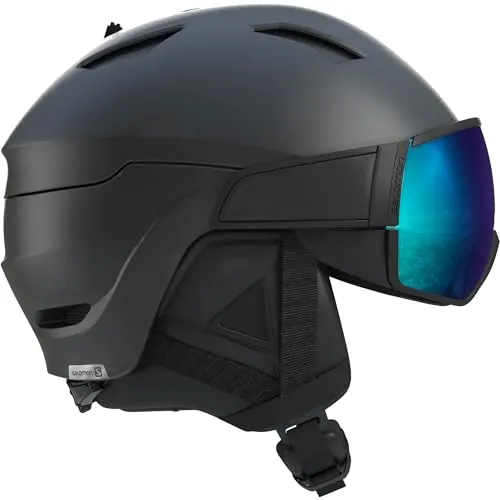 Salomon Driver S Ski Snowboard Helm Visier Herren, Schwarz