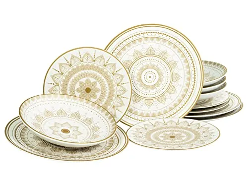 CreaTable Mandala (12 x) (23607) in gold von CreaTable