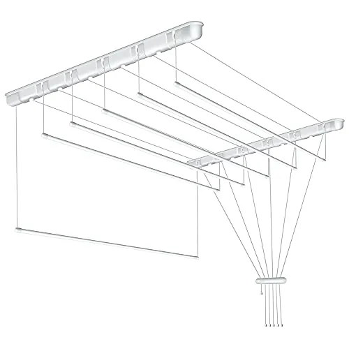 SEPIO Deckenwäschetrockner mit 6 Stangen, 160 cm