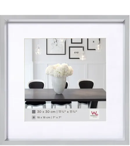 Steel Style Kunststoffrahmen 40x40 cm silber in silber von Walther