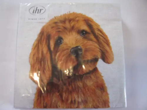 Servietten OVP  Farm Dog Cream, süßer Hund 20 von IHR